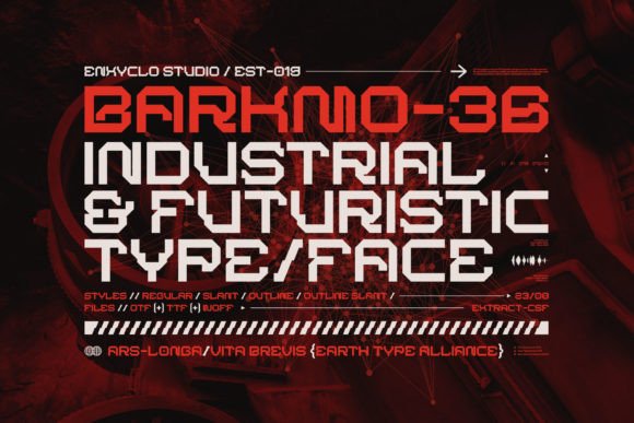 Barkmo36: A Futuristic Display Font for Bold Editorial Design