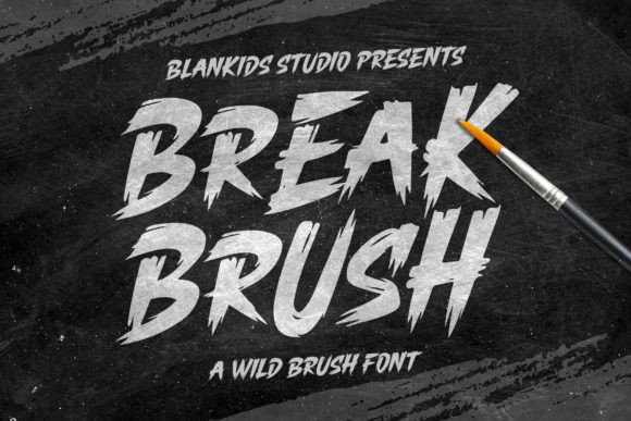Break Brush: A Wild Font for Bold Editorial Design