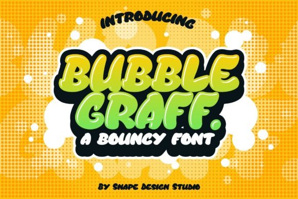 Bubble Graff: The Playful Display Typeface for Kids Campaigns