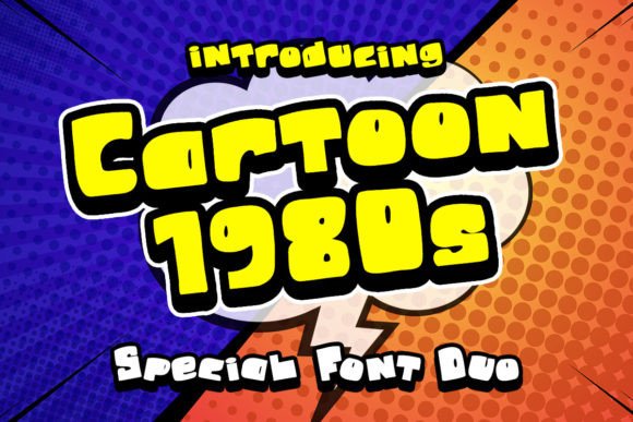 Cartoon 1980s Font for Professional Branding