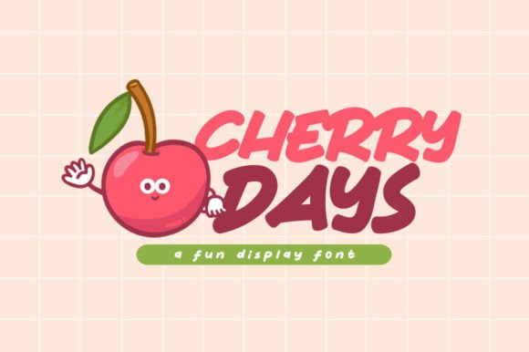 Cherry Days Font for Playful Craft and Design Projects