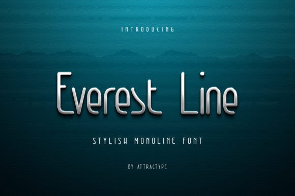 Everest Line: The Premium Display Font for Polished Branding