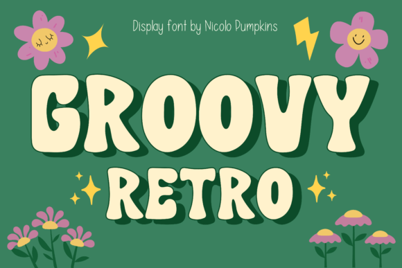 Groovy Retro Font for Stylish Editorial Designs