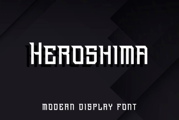 Heroshima Display Font for Bold Digital Creativity