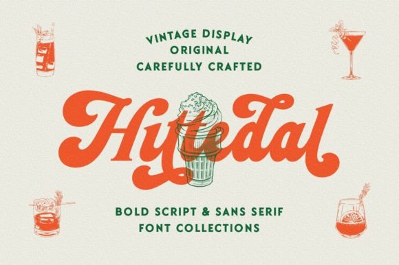 Hittedal: Bold Retro Display Font for Modern Design