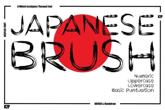 Japanese Brush: A Bold Display Typeface for Editorial Design