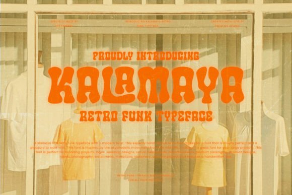 Kalamaya: A Retro Funk Typeface for Bold Web Designs