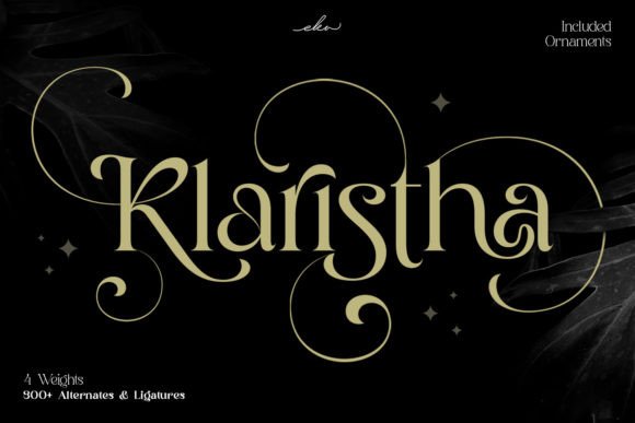 Klaristha: A Display Font for Elegant Editorial Projects