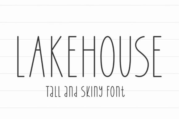 Lakehouse: A Tall Display Font for Editorial Design