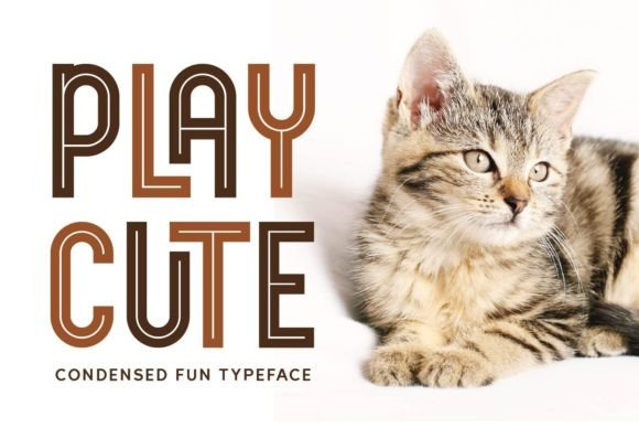 Playcute: The Fun Display Font for Polished Branding