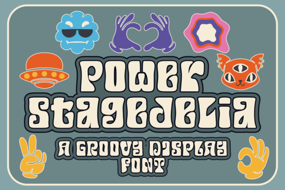 Power Stagedelia Font for Retro Editorial Design
