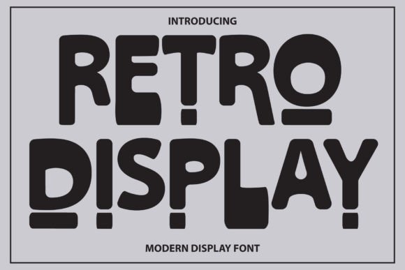 Retro Display Font for Eye-Catching Digital Designs