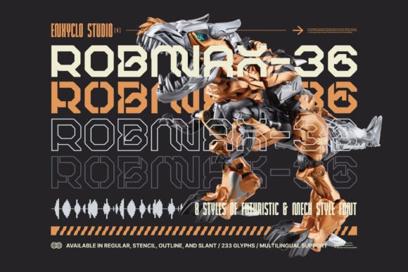 Robmax36: A Futuristic Font for Creative Makers