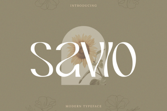 Savio: A Modern Display Font for Digital Creativity