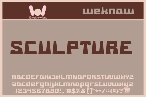 Sculpture Font: A Bold Display Typeface for Design Projects