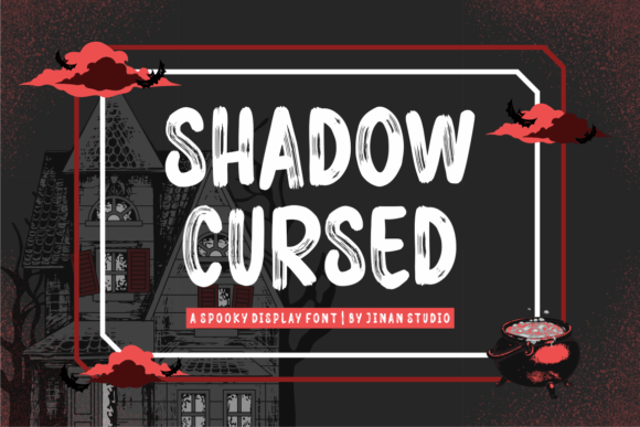 Shadow Cursed: A Spooky and Stylish Display Font for Halloween-Themed Designs