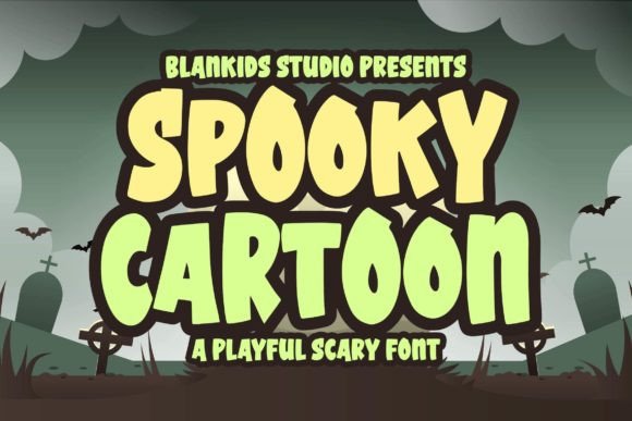Spooky Cartoon Font for Playful Campaign Designs