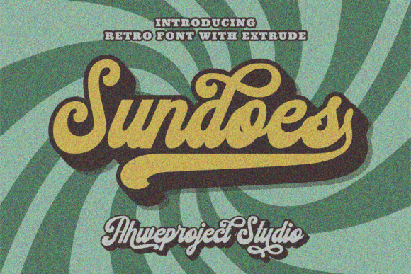 Sundoes Font for Handmade Creations and Retro Design