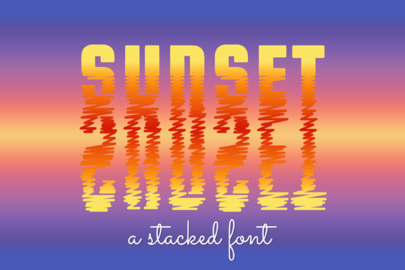 Sunset Display Font for Creative Campaigns and Branding