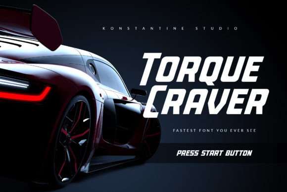 Torque Craver Font for Bold and Futuristic Campaigns