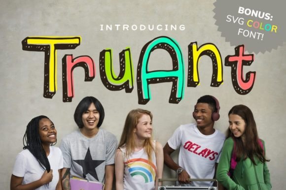 Truant: A Charming Display Font for Authentic Small Business Branding