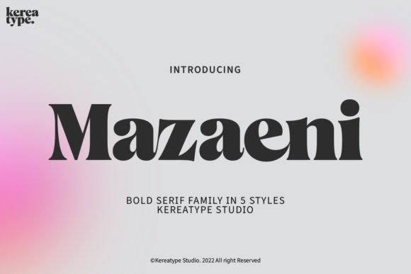 Upgrade Your Brand with the Mazaeni Typeface