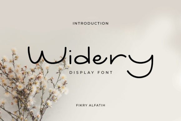 Widery: A Luxurious Display Font for Creative Branding