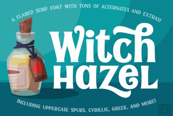 Witch Hazel: A Display Font for Festive and Elegant Typography