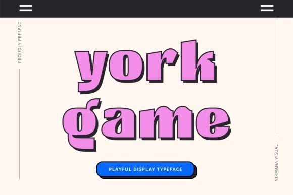 York Game: A Modern Display Font for Bold Branding