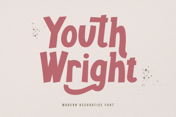 Youth Wright: The Friendly Display Typeface for Campaign Design